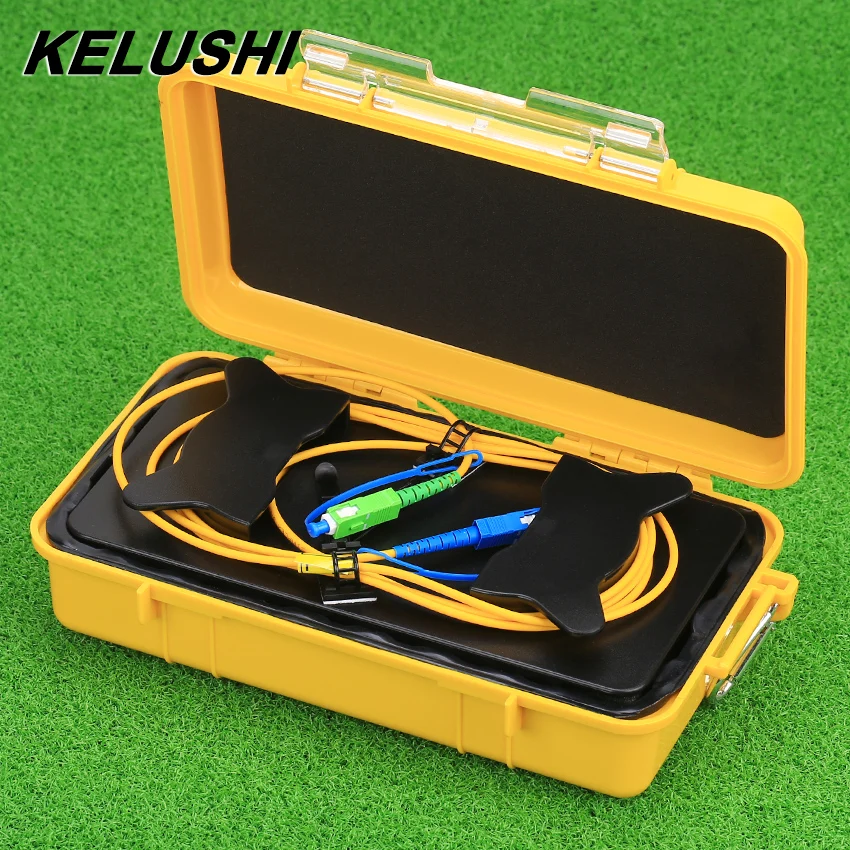 Волоконно оптический OTDR Расширенный пусковой кабель коробка 1 км одиночный режим