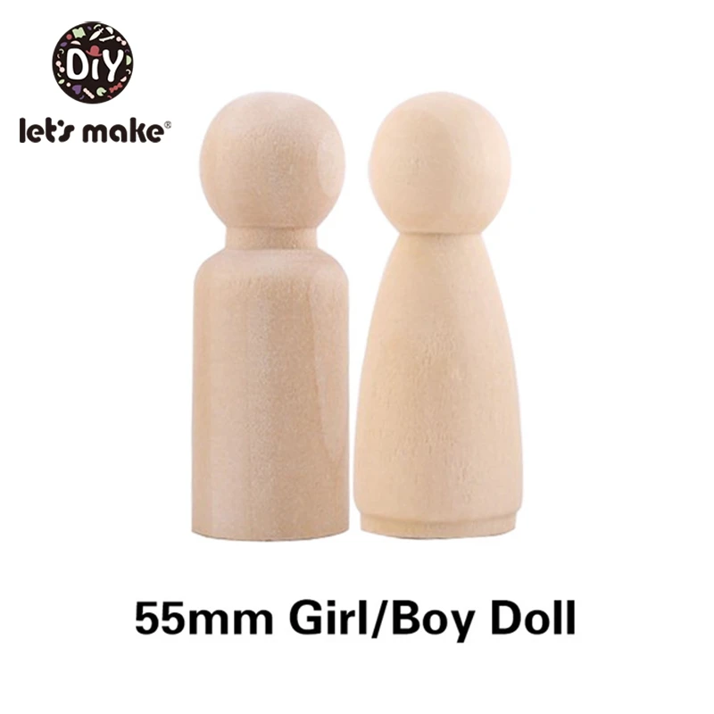 55mm boy girl 100 шт(35 мм, 43 мм, 55 мм, 65 мм) деревянные колышки для кукол ручной работы DIY деревянная пустая домашняя декоративная кукла для девочек и мальчиков незавершенные мини деревянные куклы - Цвет: 55mm boy girl