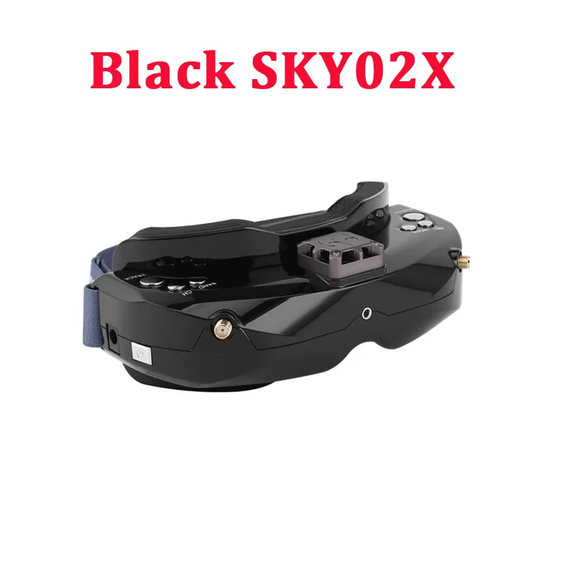 Black SKY02X SKYZONE SKY02X/SKY02C/SKY03O/SKY03S 5,8 ГГц 48CH большой ассортимент FPV очки для RC гоночный дрон - Цвет: Black SKY02X
