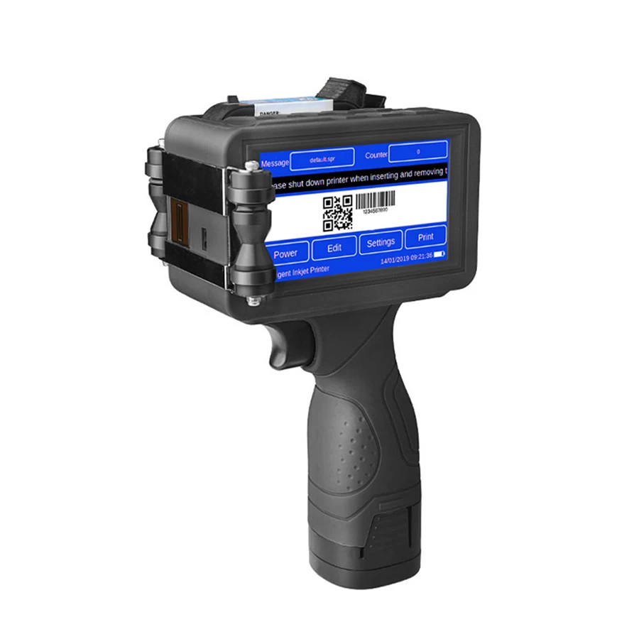 print height 12.7mm Промышленный Портативный струйный принтер M6 штрих-код qr-код принтер для пакетного кода срок годности - Цвет: print height 12.7mm