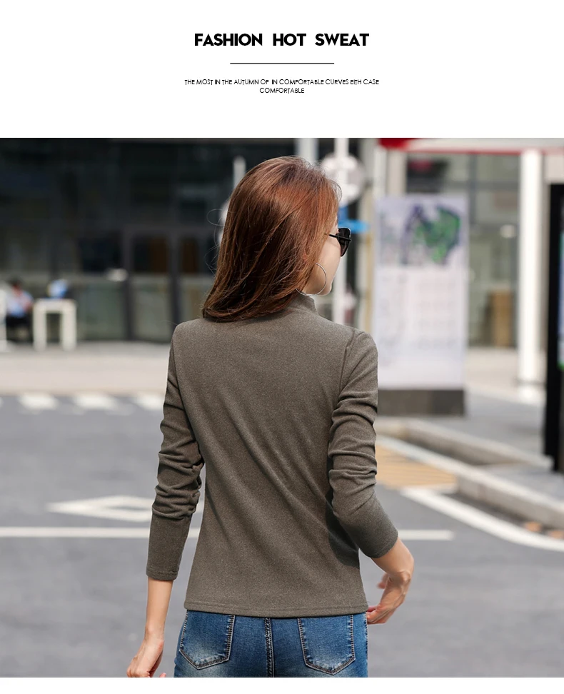BOBOKATEER белая футболка женская одежда camiseta mujer половина водолазка футболка Женские футболки хлопок футболка женская