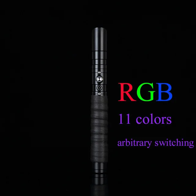Black Hilt RGB LGT-ZQR световой меч RGB Jedi sith Light Saber Force FX Lighting Heavy Dueling изменение цвета звук FOC Блокировка металлическая ручка - Цвет: Black Hilt RGB
