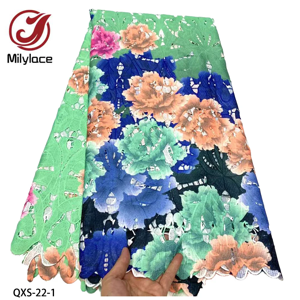 

Новая кружевная ткань из гипюра, Высококачественная вышитая сетчатая ткань, кружево с водорастворимым кружевом для свадебного платья