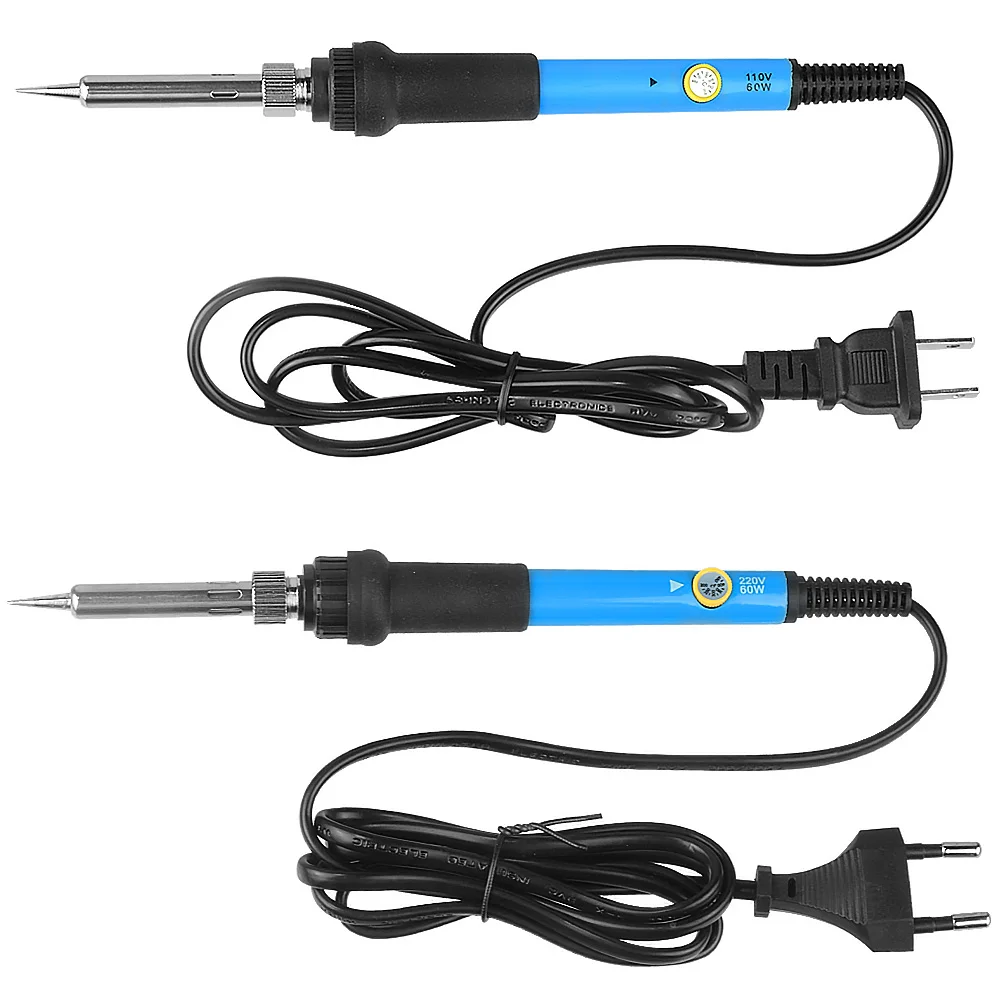 

New US/EU Electric Welding Tool 60W Repair Soldering Iron Rework Station Adjustable Temperature Welding Wire Heat Pencil Tips