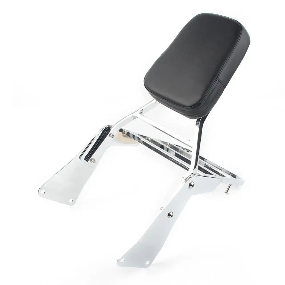 

For Kawasaki Vulcan 1500 VN1500 VN 1500 1996 - 2007 2008 Motorcycle chrome Rear Passenger Sissy Bar Backrest Pad Luggage Rack