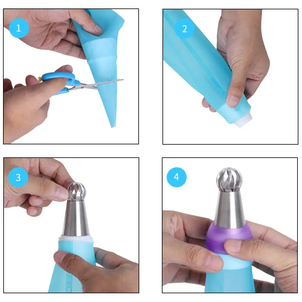 22 шт./компл. Кондитерские насадки из нержавеющей стали набор для выпечки тортов