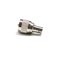 1pc uhf male plug switch bnc female jack rf coax adapter convertor straight nickelplated new wholesale