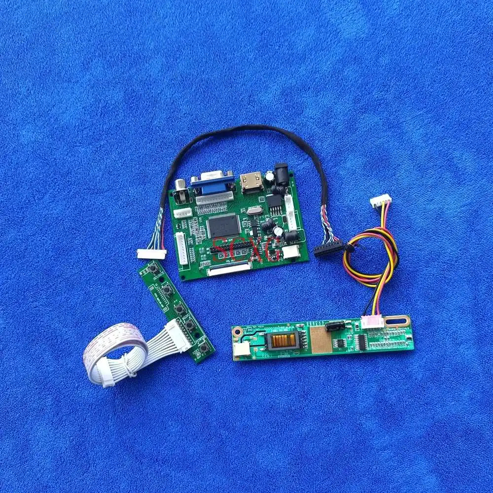 

LVDS 20-Pin LCD Display Controller Driver Board 1024*768 DIY Kit1CCFL For LTD121LA3S/LTD121LA4S Monitor HDMI-compatible VGA 2AV