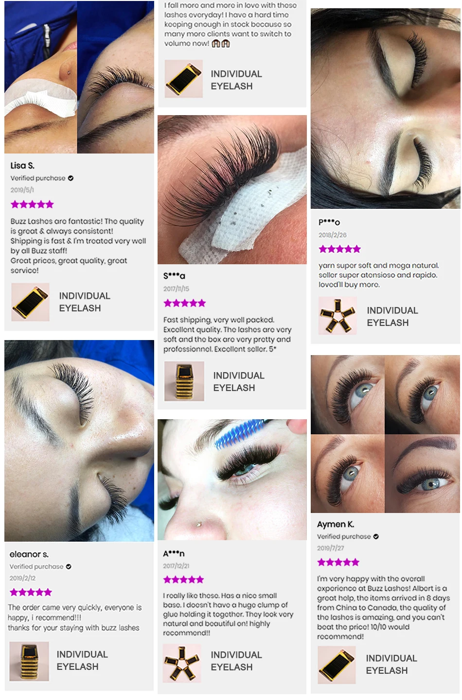 Новые Buzz Lashes темно-черные шелковые Индивидуальные ресницы для наращивания, натуральные ресницы из искусственной норки, легкие объемные мягкие ресницы для наращивания