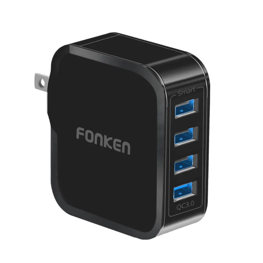 4 порта Быстрая зарядка 3 0 USB зарядное устройство универсальное QC3.0 быстрое