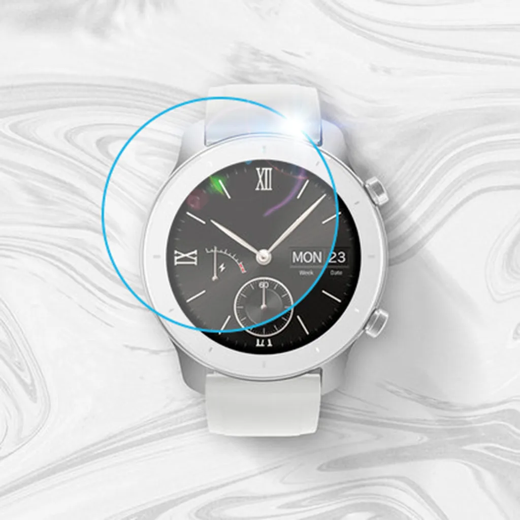5 шт. Гидрогелевая Защита экрана для смарт-часов AMAZFIT GTR 42 мм круглая прозрачная