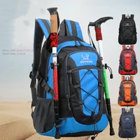 40l large capacity outdoor sports backpack for men and women waterproof suitable for camping mountaineering biking hiking