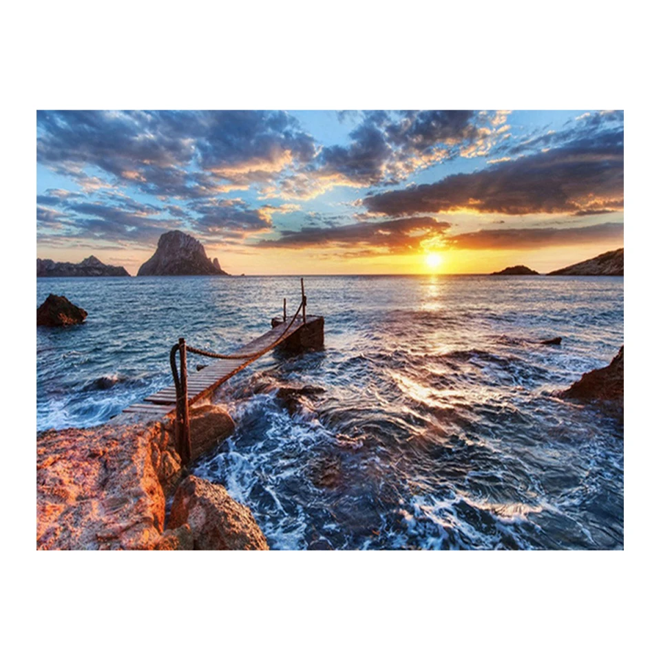 

Набор для алмазной вышивки «сделай сам», картина в скандинавском стиле с искусством бриллиантов, полная картина квадратной и круглой формы,...