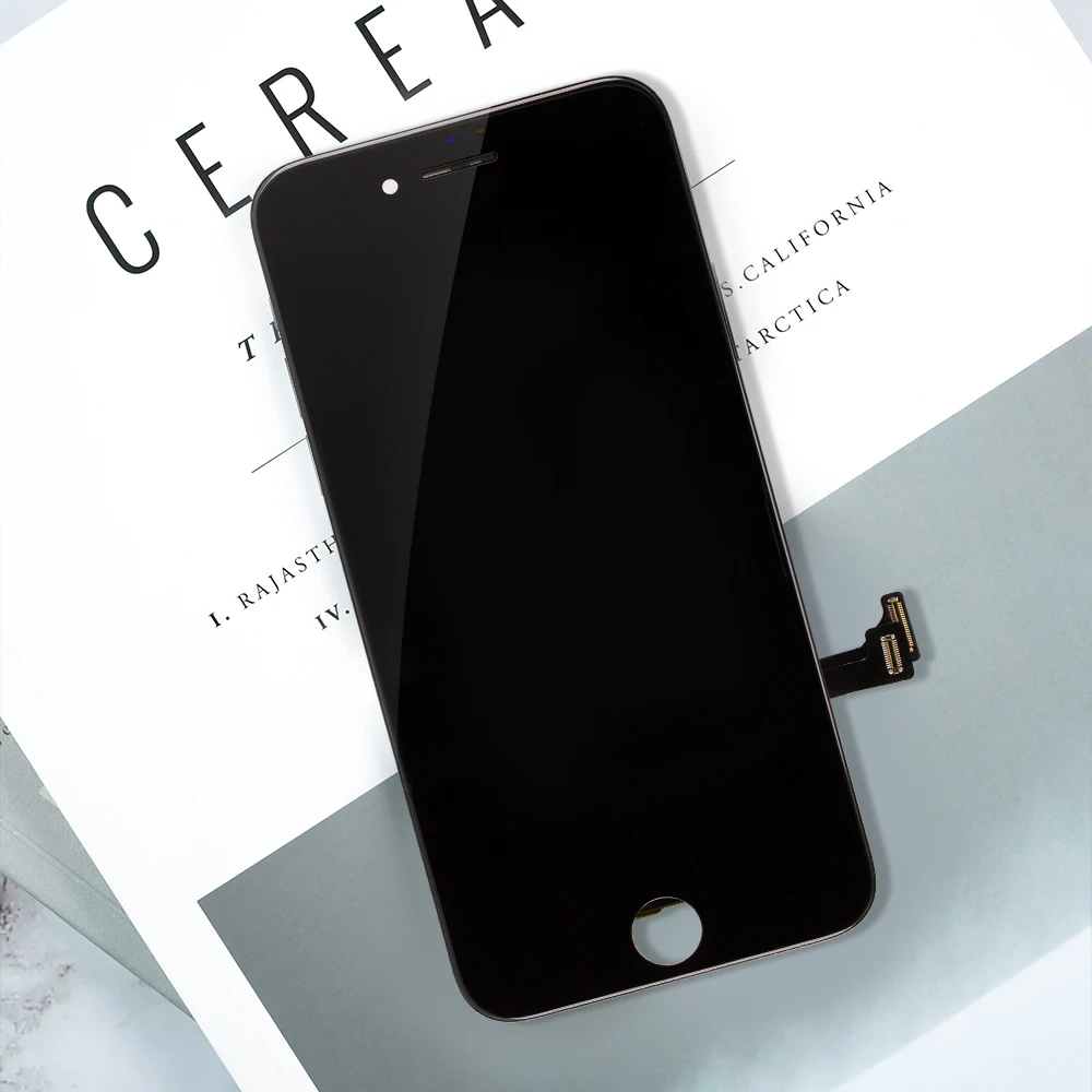 Белый и черный пожизненная гарантия качества AAAAA абсолютно для iPhone 7 7G i7 4,7 ''ЖК-дисплей сенсорный экран дигитайзер сборка+ подарок