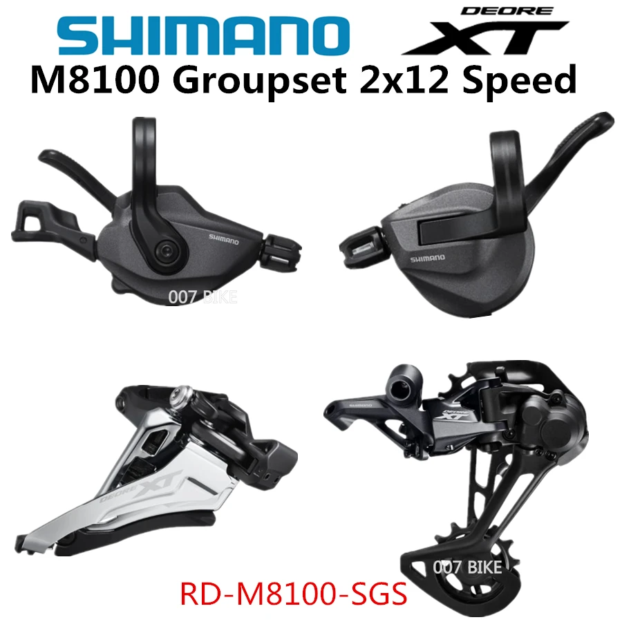 SHIMANO DEORE XT M8100 набор групп для горных велосипедов 2x12 скоростей 24 скорости 45T 51T