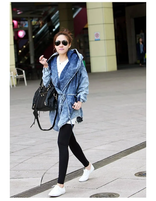 Новые женские джинсы пальто для женщин из джинсовой ткани джинсовый пиджак в