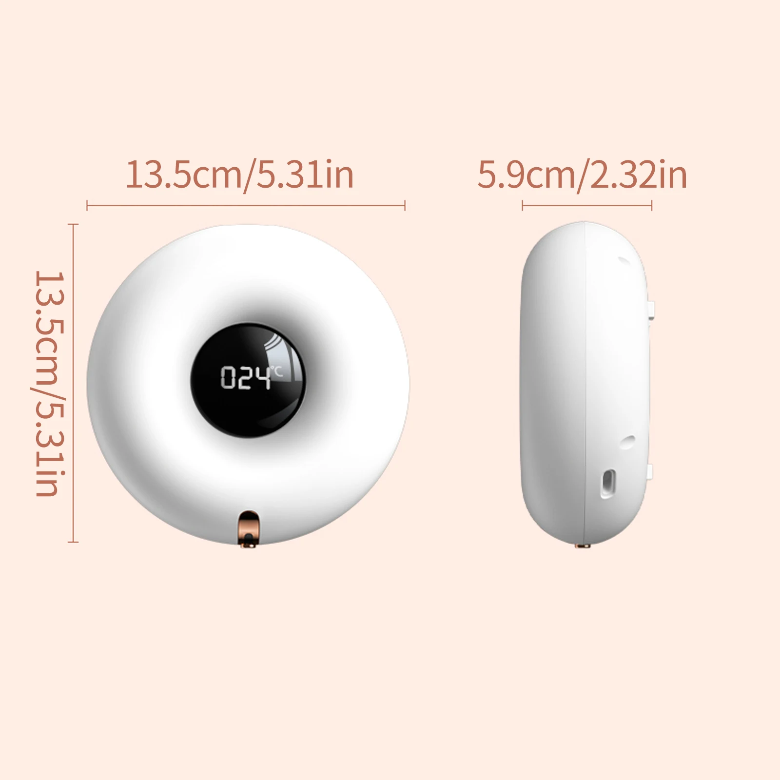 

Sanitizer Machine Donut Soap Dispenser USB Wall-mounted Soap Dispenser Intelligent Automatic Sensor Dispenser with Infrared New