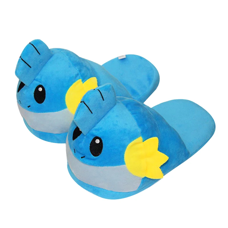 F Мягкая Плюшевая обувь 28 см; Psyduck Snorlax Gengar Mudkip Eevee Sylveon Umbreon; Домашние зимние теплые модные тапочки; подарок - Цвет: F
