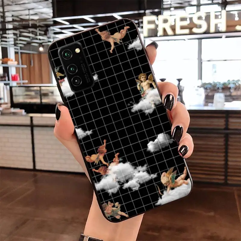 

YJZFDYRM Angels aesthetic fashion art Painted Phone Case for Samsung S20 plus Ultra S6 S7 edge S8 S9 plus S10 5G lite 2020