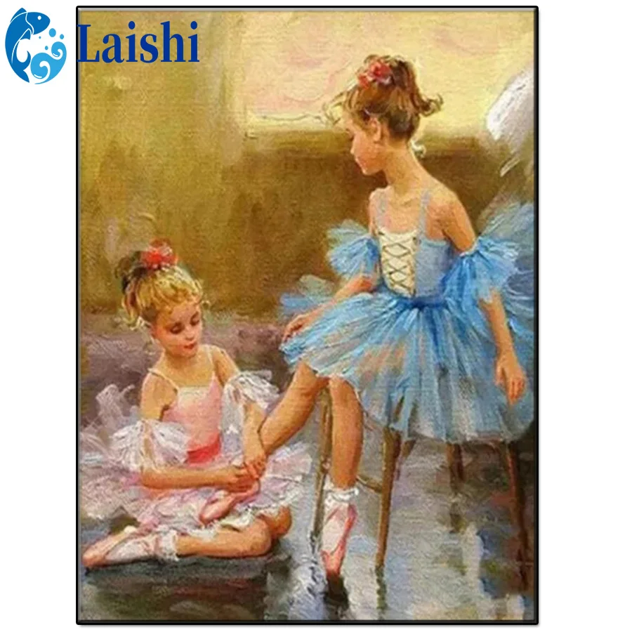 

Алмазная живопись «сделай сам», абстрактная граффити, танцующая маленькая девочка, полноразмерная/круглая Алмазная вышивка 5D, распродажа, домашний декор, подарок