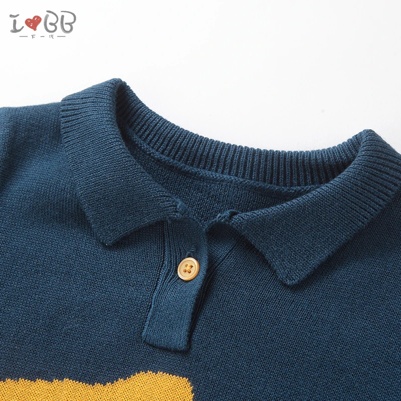 Детский свитер топ с длинными рукавами зимние теплые детские вещи футболка для