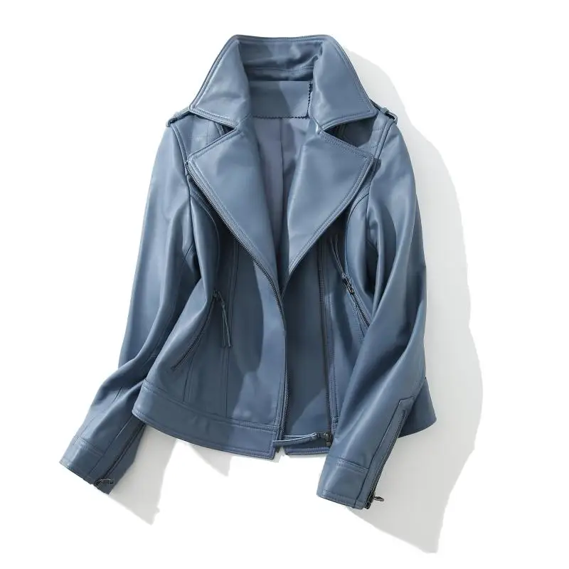 Женская кожаная куртка Tajiyane весеннее пальто из овчины женская одежда и куртки