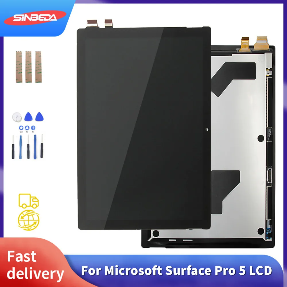 

12,3 "оригинальный новый для Microsoft Surface Pro 5 1796 ЖК-дисплей с сенсорным экраном и дигитайзером в сборе для LP123WQ1 для Pro5 LCD