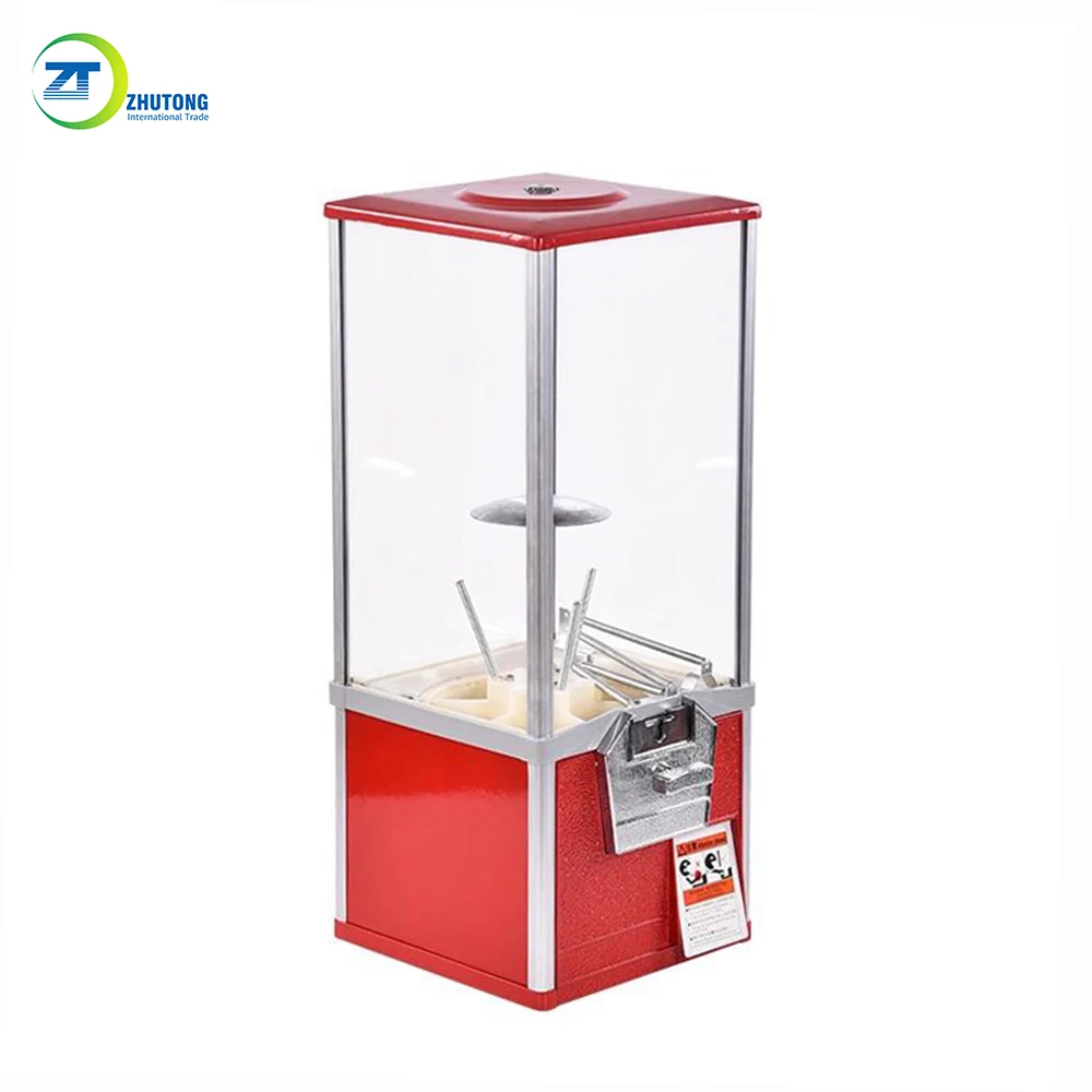 China classic 20&quot 30&quot in height coin operated bulk candy dispenser gum ball 2-inch toy capsule all-metal vending machine |