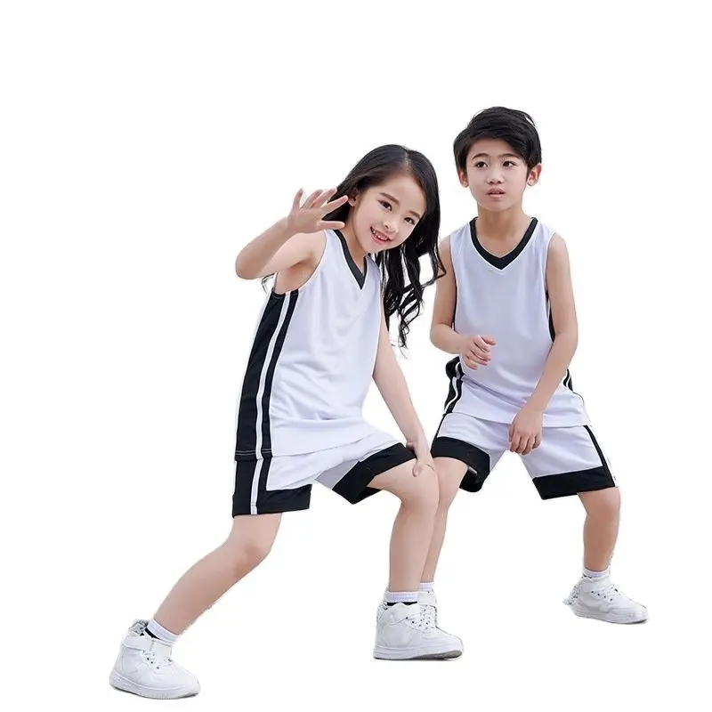 Летняя Детская баскетбольная майка Джерси для мальчиков и девочек школа
