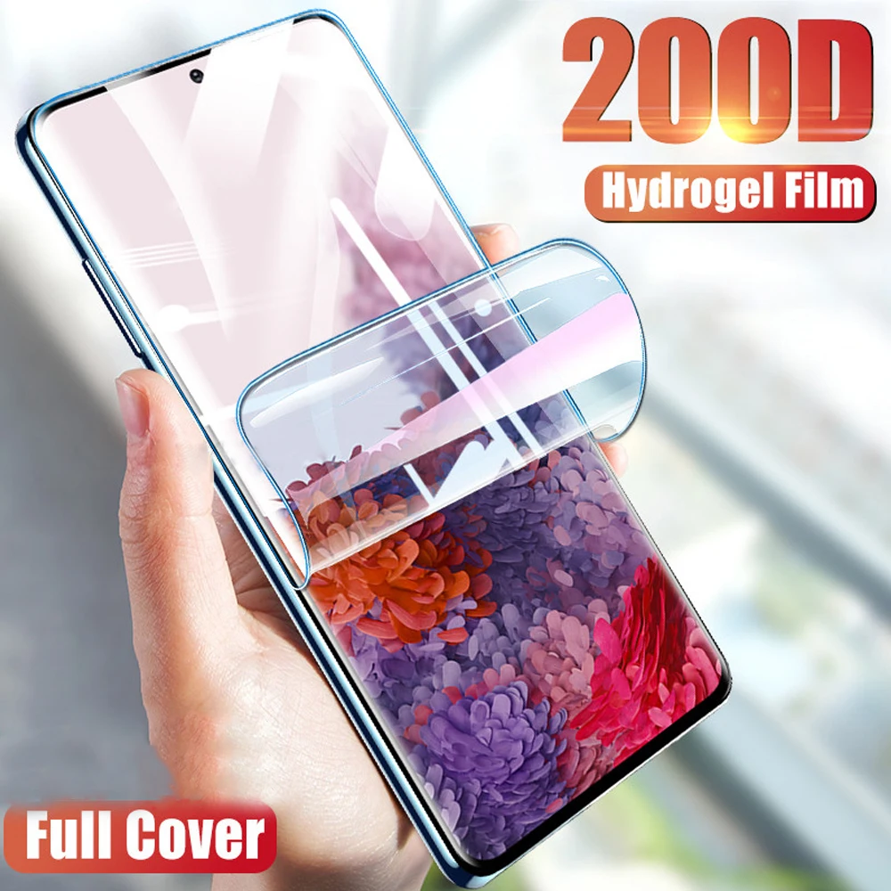 Мягкий полный чехол для samsung galaxy s20 ultra s10e s10 lite s9 s8 plus s7 edge Гидрогелевая пленка