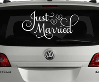 just married quotes vinyl sticker for living room car decor wallpapers window murals vinyl wall stickers for bedroom wl2162