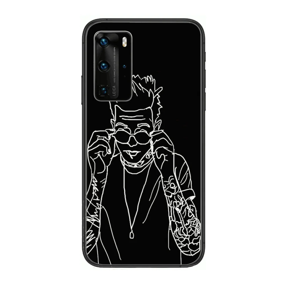 

Boutique Quality HD Phone Case For Huawei P 40 30 20 10 Lite Smart Z Pro Black Etui Coque Painting Hoesjes comic fashion