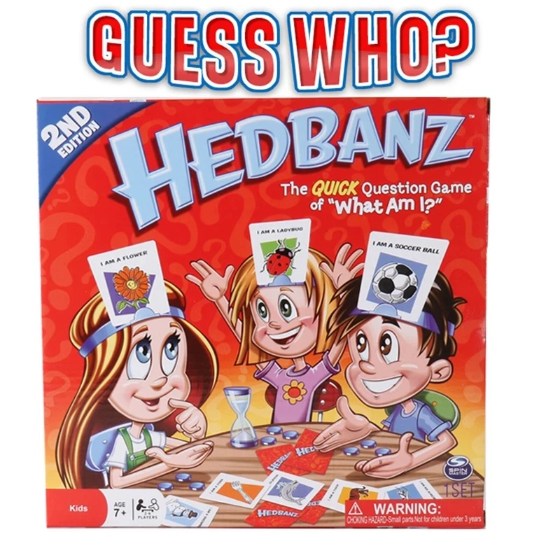 

Hedbanz Game The Quick Question of What am I Cards Board Games Funny Gadgets Children Parents Interesting Guess Who Novelty Toys