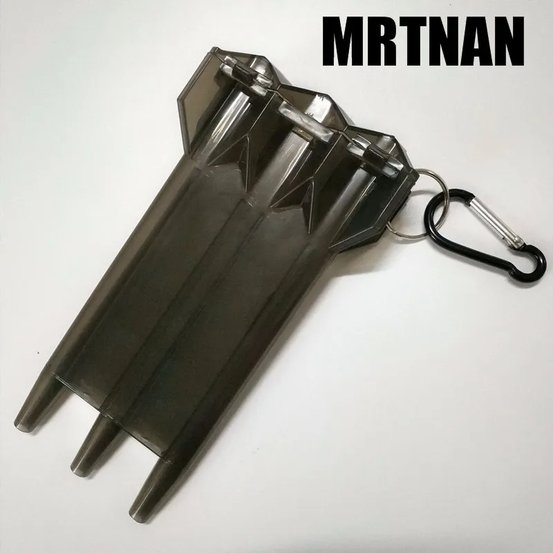 

7 Colors 1pcs Dart Box Plastic Dart Case for Professional Dart Player black cover white