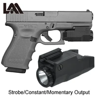 lambul compact apl tactical aple pistol light constantmomentarystrobe flashlight led white light fit 17 19 21 glock 20mm rail