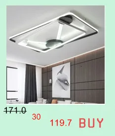 Chandelierrec чердак люстры черный/белый Железный корпус бар гостиная низкие потолки СВЕТОДИОДНЫЙ Потолок люстры светильники