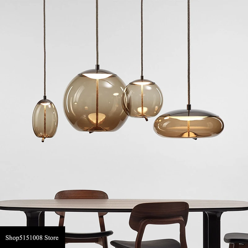 Скандинавская Подвесная лампа с узлом BROKIS прикроватная стеклянная люстра