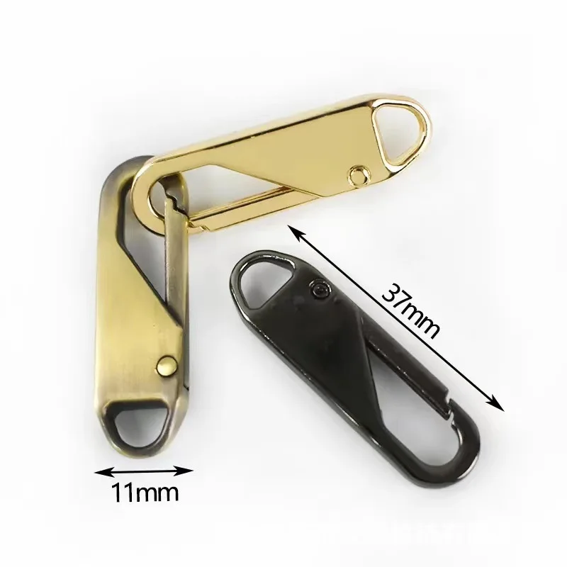 

2pcs Fashion Metal zipper repair kits Zippers lightning zippers puller for Zipper Slider DIY Sewing Craft Metal Zip Sew Access