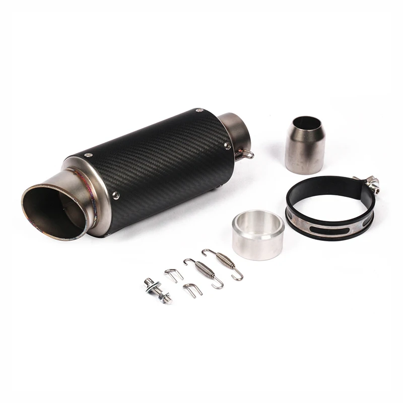 

Universal 60.5mm Exhaust Muffler Pipe Motorcycle Carbon Fiber Escape with Removable DB Killer 310mm Exhaust Tips S1000RR RSV4
