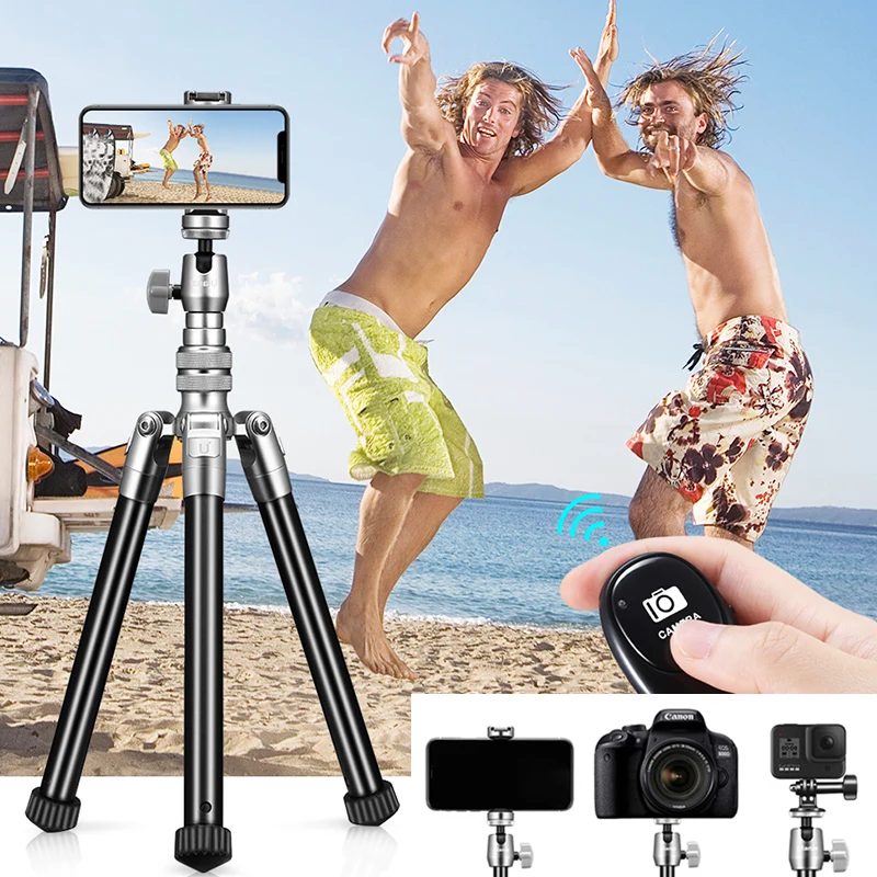 

Ulanzi Portable Selfie Stick Tripod 1/4 Ballhead Hot shoe Mobile Phone Desktop Holder For Gopro DSLR Camera Extension Mic Light