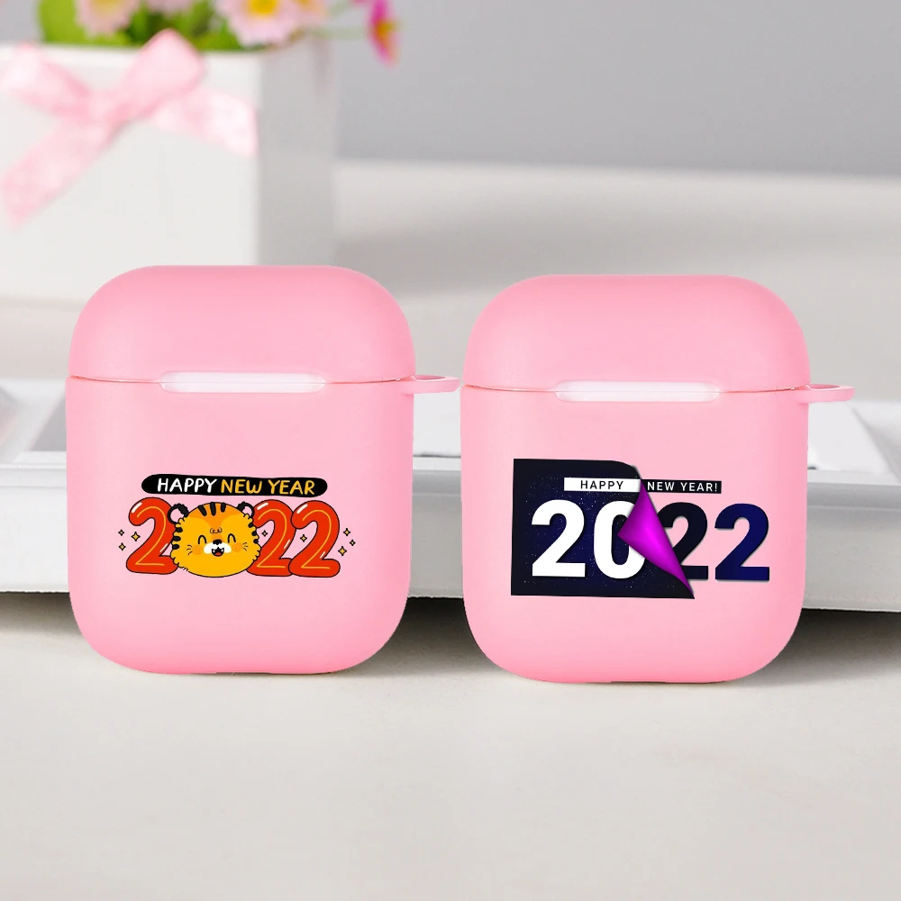 

Silicone cover for Airpods 1/2 Earphone Fashion luxury number 2022 letters soft Fundas Airpods Case Air Pods Charging Box Bags