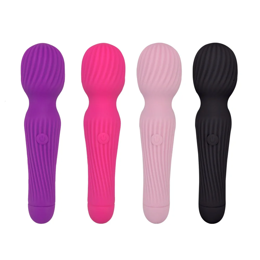 

G-Spot Vibrator Threaded AV Stick Female Vagina Clitoris Stimulator Massage Masturbator Vibrators USB Charging Sex Toy for Women