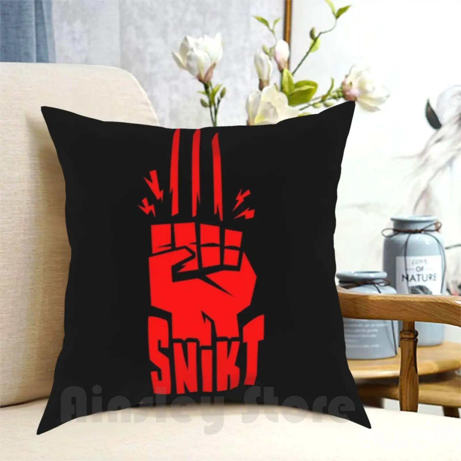 

Snikt Pillow Case Printed Home Soft Throw Pillow Superhero Hero I Told You Comic