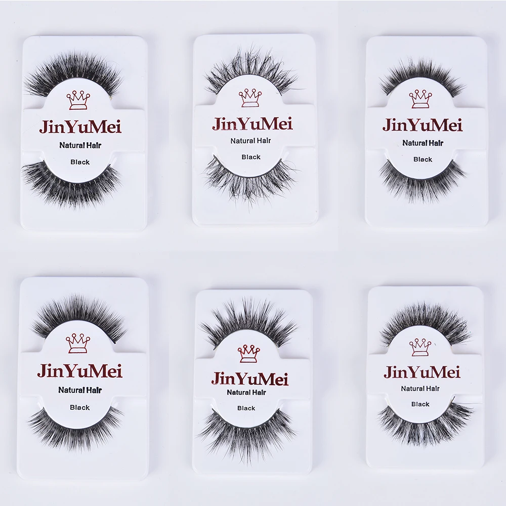 Норковые накладные ресницы 3D профессиональные натуральные без клея густые