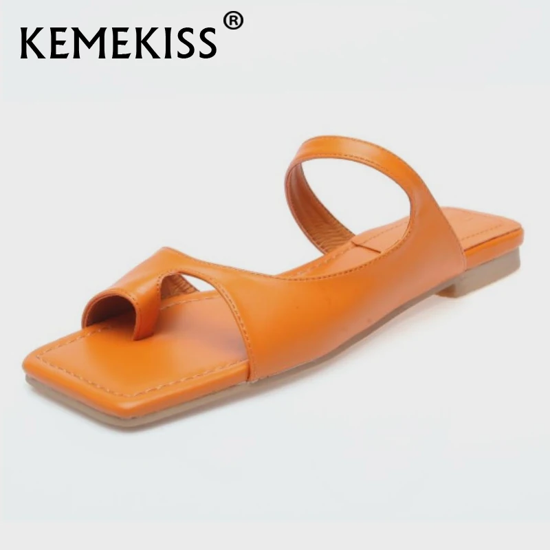 

KemeKiss Size 33-40 Women Sandals Real Leather Flip Flop Summer Shoes Fashion Casual Women Shoes Daily Vacation Women Footwear