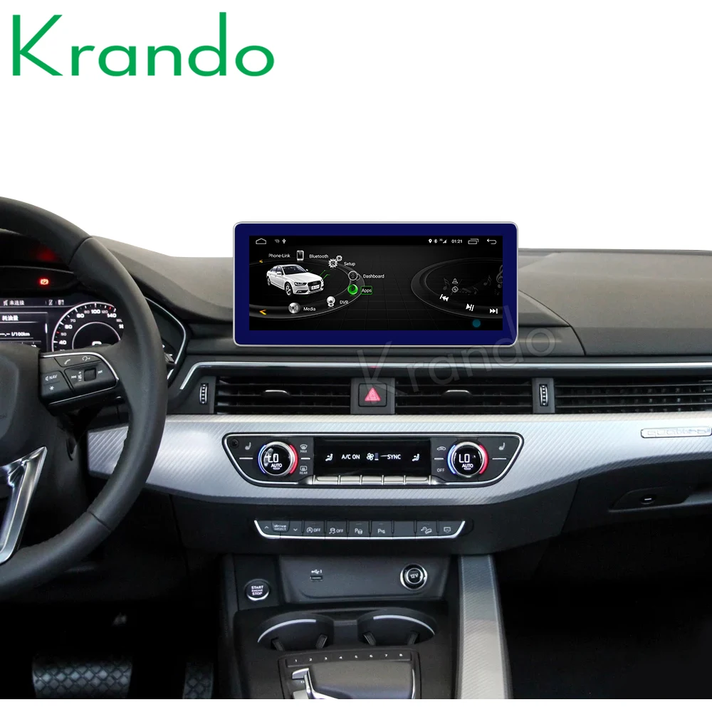 Автомагнитола Krando мультимедийный проигрыватель на Android 10 0 4 + 64 ГБ 25 дюйма для Audi A4