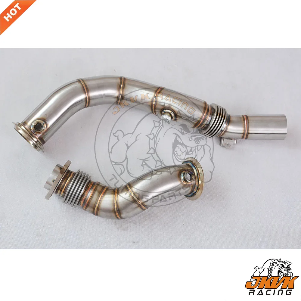 JKVK гоночный выхлопной SS304 3 ''для S55 F80/F82/F83 M3/M4 Catless выхлопных труб от 2014