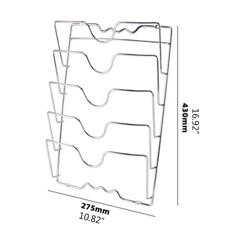 

Multifunction Anti-fall Metal Drying Pan Pot Rack Cover Lid Rest Stand Spoon Holder Kitchen Pan Organizer Cutting Board