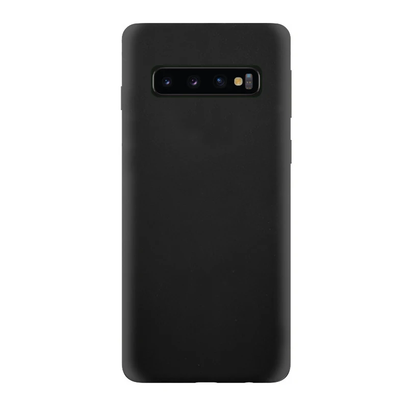 Японский мультяшный чехол для samsung Galaxy S10 S10E S9 S8 S7 S6 Plus Lite edge, мягкий силиконовый чехол для телефона с изображением японского аниме - Цвет: Black