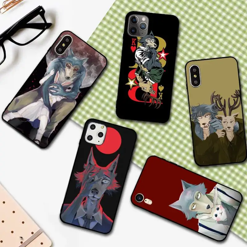 

YNDFCNB Anime BEASTARS Phone Case for iPhone 11 12 13 mini pro XS MAX 8 7 6 6S Plus X 5S SE 2020 XR cover